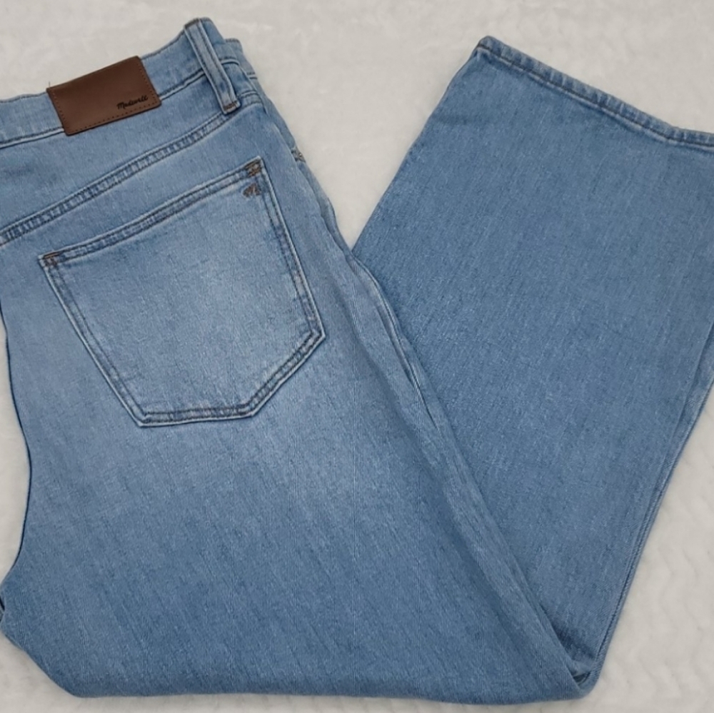 Nwt Women's Madewell Slim Wide Leg Crop Jeans 29